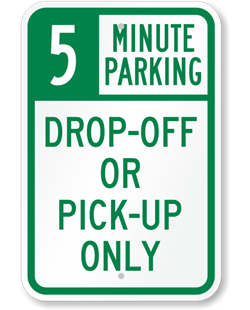 5 10 15 or 20 Minute Parking Drop-Off or Pick-Up Only Metal Sign, Reflective, Various Sizes, Holes, Overlaminate Y/N, Quality Materials, Long Life minute parking drop-off pick-up sign,aluminum minute parking drop-off pick-up sign,metal minute parking drop-off pick-up sign,reflective minute parking drop-off pick-up sign,non-reflective minute parking drop-off pick-up sign,12 18 24 minute parking drop-off pick-up sign,hi high intensity minute parking drop-off pick-up sign,engineer grade minute parking drop-off pick-up sign,good price minute parking drop-off pick-up sign,best price minute parking drop-off pick-up sign,long-lasting minute parking drop-off pick-up sign,quality minute parking drop-off pick-up sign,good value minute parking drop-off pick-up sign,best value minute parking drop-off pick-up sign,