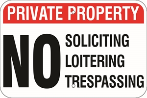 Private Property (Choose Addl. Wording) Metal Sign, Reflective/Non, Various Sizes, Holes, Overlaminate Y/N, Quality Materials, Long Life