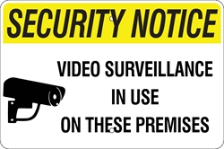 Security Notice Video Surveillance w/ Symbol Metal Sign, Reflective/Non, Var. Sizes, Holes, Overlaminate Y/N, Quality Materials, Long Life SECURITY NOTICE Video Surveillance symbol sign,metal SECURITY NOTICE Video Surveillance symbol sign,aluminum SECURITY NOTICE Video Surveillance symbol sign,cheap SECURITY NOTICE Video Surveillance symbol sign,inexpensive SECURITY NOTICE Video Surveillance symbol sign,good best value SECURITY NOTICE Video Surveillance symbol sign,small SECURITY NOTICE Video Surveillance symbol sign,large SECURITY NOTICE Video Surveillance symbol sign,long lasting life SECURITY NOTICE Video Surveillance symbol sign,quality SECURITY NOTICE Video Surveillance symbol sign,12 18 24 30 inch SECURITY NOTICE Video Surveillance symbol sign,reflective SECURITY NOTICE Video Surveillance symbol sign