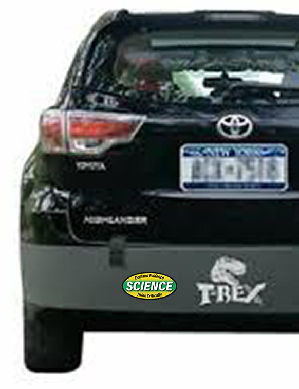 Demand Evidence, Think Critically Science Sticker for Car