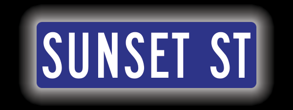 Street Name Metal Sign 6x24, Dbl-sided, Reflective, Green Blue Brown or White, Various Sizes, Holes, Overlaminate Y/N, Quality Materials, Long Life - ST-1001-6-24