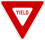 Yield Sign R1-2, Metal, Various Sizes, Choose Reflective Grade, Pre-punched Holes or No Holes, Overlaminate Option, Quality Materials for Long Life - R1-2
