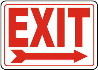 Exit with Arrow Metal Sign (Regular Print), Reflective/Non, 14 x 10, Holes, Overlaminate Y/N, Quality Materials, Long Life exit with arrow sign,aluminum exit with arrow sign,metal exit with arrow sign,reflective exit with arrow sign,non-reflective exit with arrow sign,12 18 24 exit with arrow sign,hi high intensity exit with arrow sign,engineer grade exit with arrow sign,good price exit with arrow sign,best price exit with arrow sign,long-lasting exit with arrow sign,quality exit with arrow sign,good value exit with arrow sign,best value exit with arrow sign,