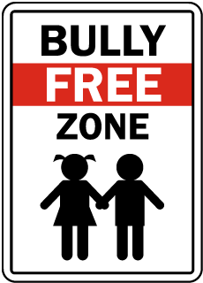 Bully Free Zone Metal Sign (white), Reflective/Non, Various Sizes, Holes, Overlaminate Y/N, Quality Materials, Long Life bully free zone white sign,aluminum bully free zone white sign,metal bully free zone white sign,reflective bully free zone white sign,non-reflective bully free zone white sign,12 18 24 bully free zone white sign,hi high intensity bully free zone white sign,engineer grade bully free zone white sign,good price bully free zone white sign,best price bully free zone white sign,long-lasting bully free zone white sign,quality bully free zone white sign,good value bully free zone white sign,best value bully free zone white sign,