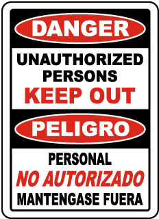 Danger Keep Out Bilingual English/Spanish Metal Sign, Reflective/Non, Various Sizes, Holes, Overlaminate Y/N, Quality Materials, Long Life Danger keep out Bilingual Spanish sign,aluminum danger keep out Bilingual Spanish sign,metal danger keep out Bilingual Spanish sign,reflective danger keep out Bilingual Spanish sign,non-reflective danger keep out Bilingual Spanish sign,12 18 24 danger keep out Bilingual Spanish sign,hi high intensity danger keep out Bilingual Spanish sign,engineer grade danger keep Bilingual Spanish out sign,good price danger keep out Bilingual Spanish sign,best price danger keep out Bilingual Spanish sign,long-lasting danger keep out Bilingual Spanish sign,quality danger keep out Bilingual Spanish sign,good value danger keep out Bilingual Spanish sign,best value danger keep out Bilingual Spanish sign,red and black danger keep out Bilingual Spanish sign