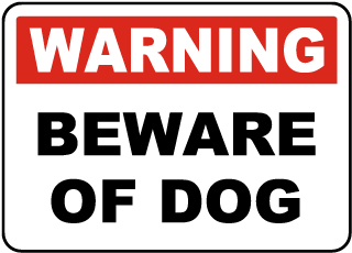 Warning Beware of Dog Metal Sign, Reflective/Non, Various Sizes, Holes, Overlaminate Y/N, Quality Materials, Long Life - PSD-1008