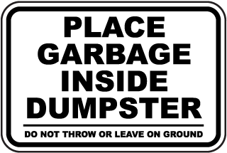 Place Garbage Inside Dumpster Metal Sign, Reflective/Non, Various Sizes, Holes, Overlaminate Y/N, Quality Materials, Long Life place garbage inside dumpster sign,aluminum place garbage inside dumpster sign,metal place garbage inside dumpster sign,reflective place garbage inside dumpster sign,non-reflective place garbage inside dumpster sign,12 18 24 place garbage inside dumpster sign,hi high intensity place garbage inside dumpster sign,engineer grade place garbage inside dumpster sign,good price place garbage inside dumpster sign,best price place garbage inside dumpster sign,long-lasting place garbage inside dumpster sign,quality place garbage inside dumpster sign,good value place garbage inside dumpster sign,best value place garbage inside dumpster sign,