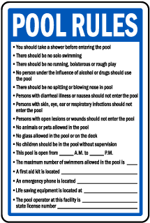 Pool Rules Metal Sign (Portrait), Reflective/Non, Various Sizes, Holes, Overlaminate Y/N, Quality Materials, Long Life pool rules sign,aluminum pool rules sign,metal pool rules sign,reflective pool rules sign,non-reflective pool rules sign,12 18 24 pool rules sign,hi high intensity pool rules sign,engineer grade pool rules sign,good price pool rules sign,best price pool rules sign,long-lasting pool rules sign,quality pool rules sign,good value pool rules sign,best value pool rules sign,