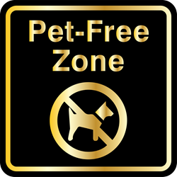 Pet-Free Zone No Pets Metal Sign, Black & Gold Color, Reflective/Non, Various Sizes, Holes, Overlaminate Y/N, Quality Materials, Long Life Pet-free zone sign,std Pet-free zone sign,standard Pet-free zone sign,aluminum Pet-free zone sign,metal Pet-free zone sign,reflective Pet-free zone sign,eng grade Pet-free zone sign,engineer grade Pet-free zone sign,hi intensity Pet-free zone sign,high intensity Pet-free zone sign,18 x 18 Pet-free zone sign,24 x 24 Pet-free zone sign,30 x 30 Pet-free zone sign,good price Pet-free zone sign,good value Pet-free zone sign,cheap Pet-free zone sign,standard aluminum Pet-free zone sign,reflective aluminum Pet-free zone sign,black & gold pet-free zone sign